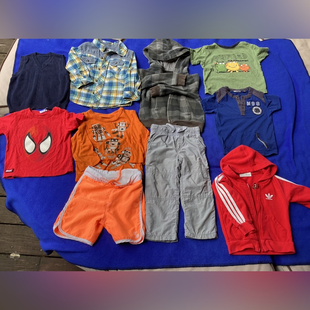 10 Ps 24 months boy clothing-sweater/hoodie jacket/shirt/swim shorts/vest/tee